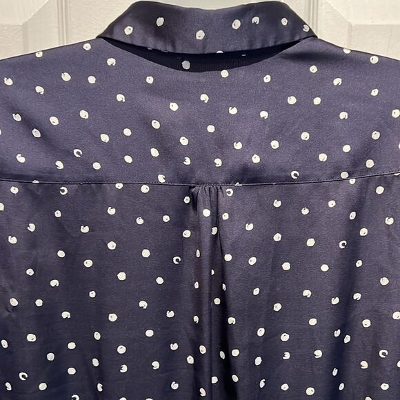 Tommy Hilfiger Navy/White Cap Sleeve Knee Length Dress Size 8 - Picture 8 of 14